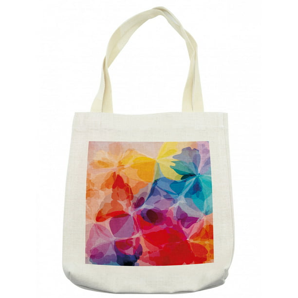 Shopping Bag Personalized Watercolor Floral Tote Bag Book Tote Bag Travel Bag Flower Bag Floral Bag Reusable Tote Bag Market Bag